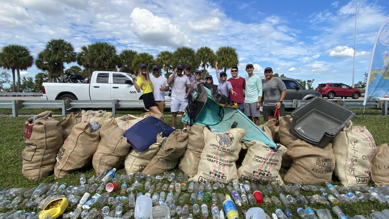 Lloyd Jones helps to remove 1,900 pounds of litter from Miami Beach